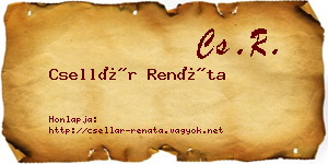 Csellár Renáta névjegykártya