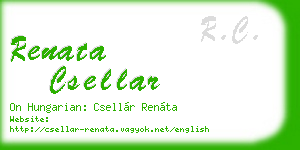 renata csellar business card
