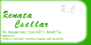 renata csellar business card